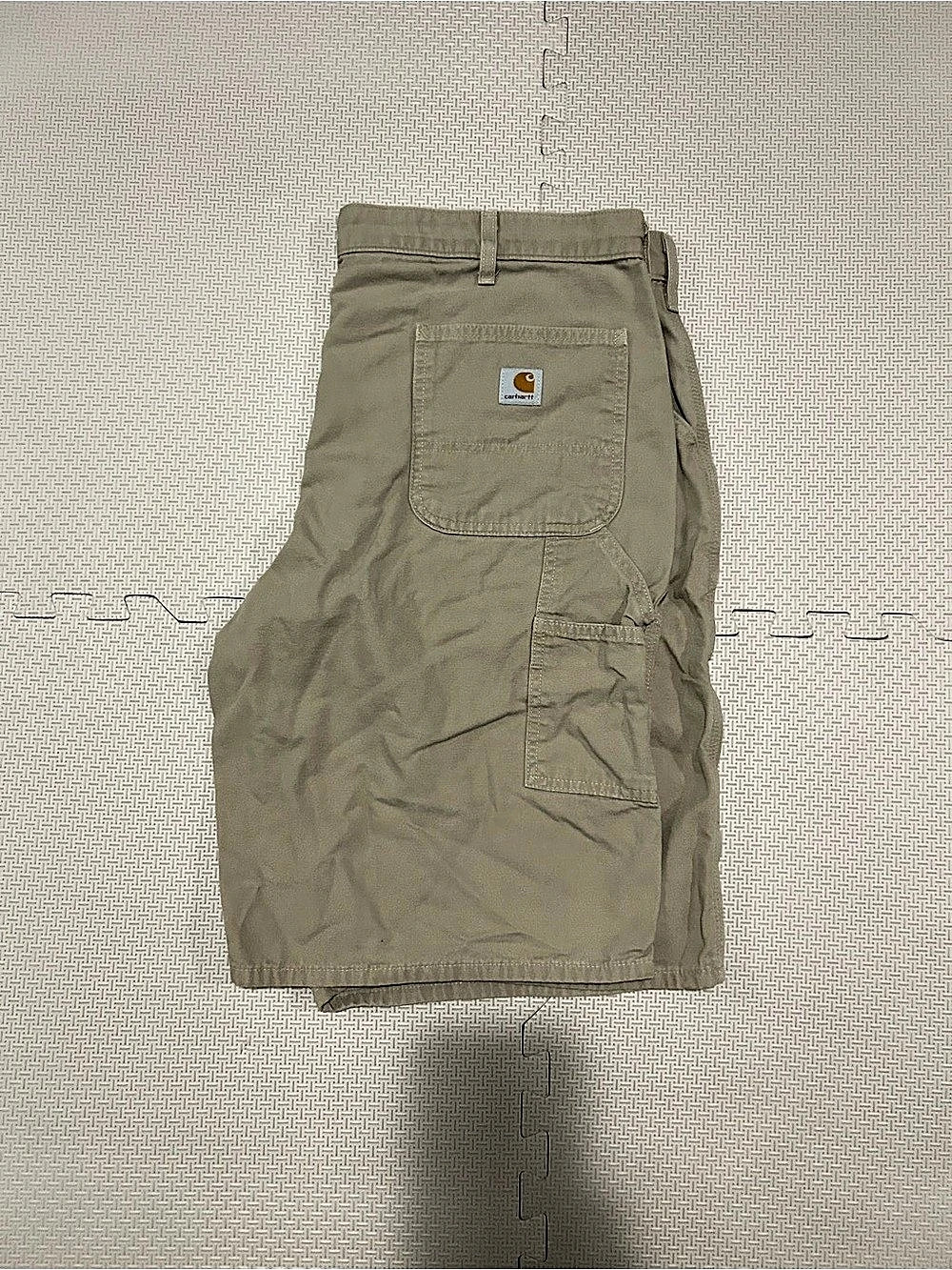 Carhartt Canvas Work Short / B278 Cargo Shorts Brown Waist 40